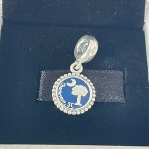 Pandora Charleston, SC Charm South Carolina Flag Pendant S925 Sterling silver